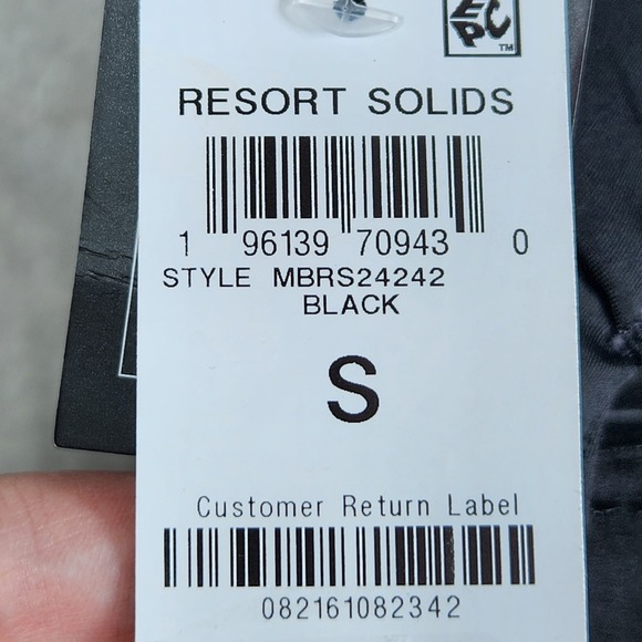 Bar III Womens Small Black Resort Solids Cowl Neck Cutout One Piece Swimsuit New - Picture 7 of 8